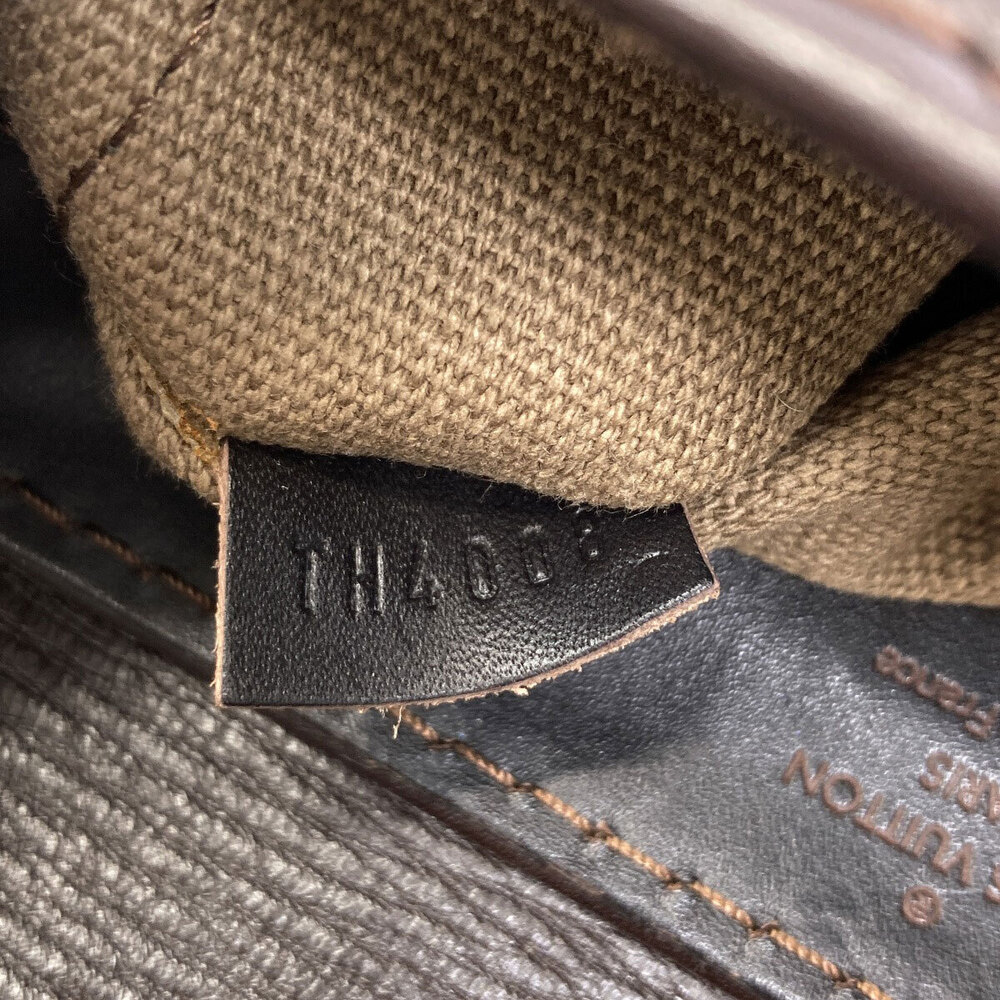 Louis Vuitton Utah Series Yuma Leather Shoulder Bag Black Brown